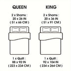 Patchwork Quilt Set 3-Piece Boho Reversible Coverlet Queen King Size Soft Lightweight Bedspread with 2 Pillow Shams All-Season Floral Stripes Bedroom Decor