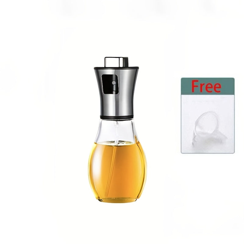 Oil Spray Bottle for Kitchen – 304 Stainless Steel & Glass Pressurized Oil Mister Sprayer, BPA-Free, Large Capacity, for Olive Oil, BBQ, Grilling, Air Fryer, Cooking – Multiple Styles Available