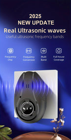 Electronic Soundwave Pest Repeller USB Powered Frequency Conversion Insect Repellent Chemical-Free for Home Shop Warehouse Office Low Voltage Multifunctional
