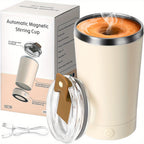 Electric Self Stirring Coffee Mug - Portable Magnetic Rotating Mixing Cup for Coffee, Chocolate, Milk, Protein Powder & Cocoa, Perfect for Office, School, Gym & Home