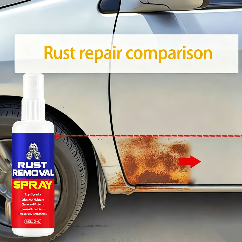 Multi-Purpose Rust Remover Spray for Metal Surfaces | Derusting Liquid for Automobile Wheel Hub, Furniture & Tools, Powerful Decontamination Quick Dry Formula, Smooth Reliable Rust Removal