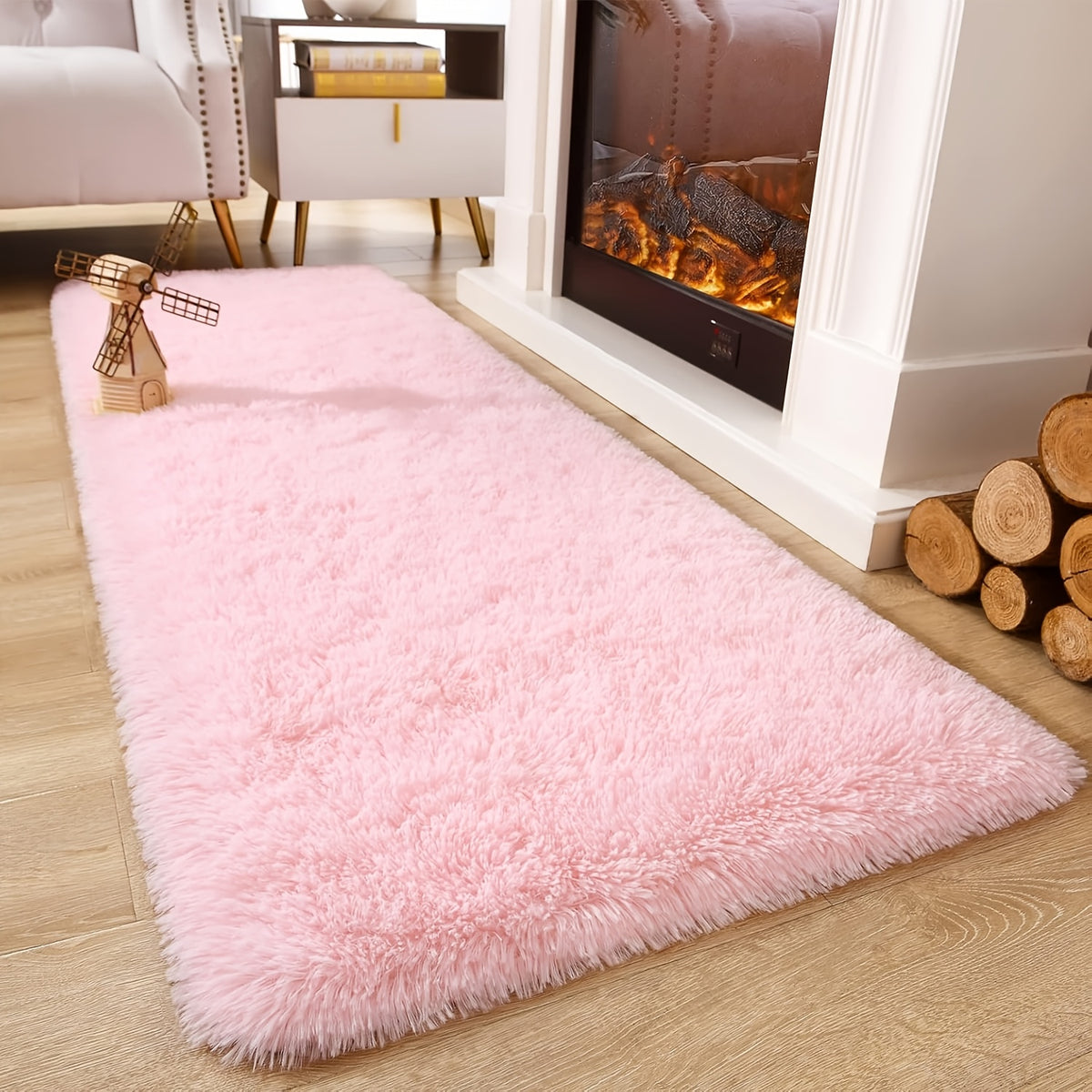 Tie-Dye Fluffy Area Rug – Ultra-Soft Thickened Plush Indoor Mat for Living Room, Bedroom & Office, 9 Colors 6 Sizes, Boho Machine-Woven Floor Carpet