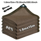 Privacy Screen Fence Heavy Duty HDPE Mesh Outdoor Shade Cloth Barrier 5x25ft 6x50ft with Rope Green Brown Black
