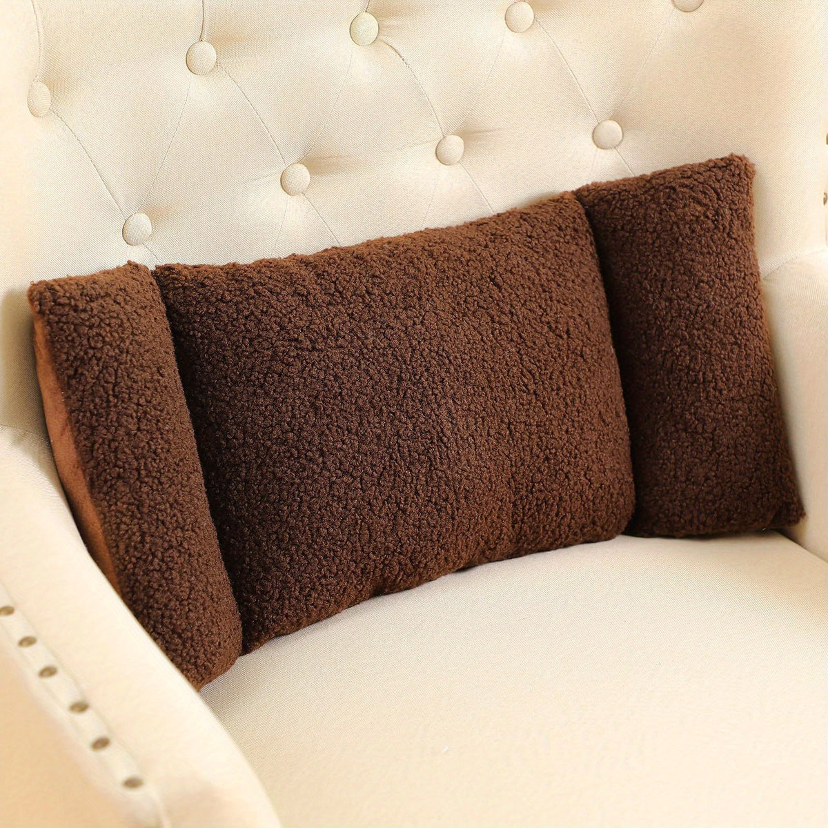 3-Section Adjustable Lumbar Support Pillow for Office Chair Sofa Bed Car Seat Ergonomic Back Cushion Hand Washable 5 Colors