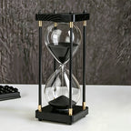 Decorative Hourglass Timer 60 Minute with Wooden Frame - Large Sand Timer for Kitchen Cooking, Home Office Bedroom Decor, Unique Gift for Birthday, Valentine's Day & Holidays