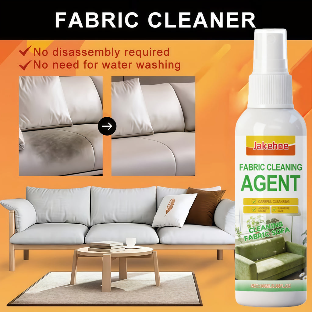 Citric Acid Sofa & Fabric Stain Remover Kit with Sponge & Towel – Quick-Drying Upholstery Cleaner Spray for Sofas, Car Interiors & Furniture | 1-Set or 3-Set Bundle