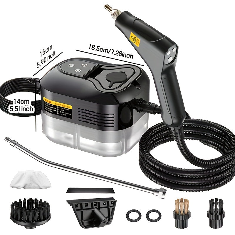 Handheld Steam Cleaner Large-Capacity with Extra-Large Water Tank – Rapid Heating Portable Multi-Function Cleaner for Floors, Cars, Fabrics, Kitchen & Bathroom Tile Grout
