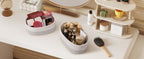 Woven Storage Baskets Set of 6 – Cotton Rope Round Shelf Baskets Bins for Organizing Closet Living Room Bedroom Playroom, Cute Small Decorative Cube Storage Caddy, Multiple Colors Available