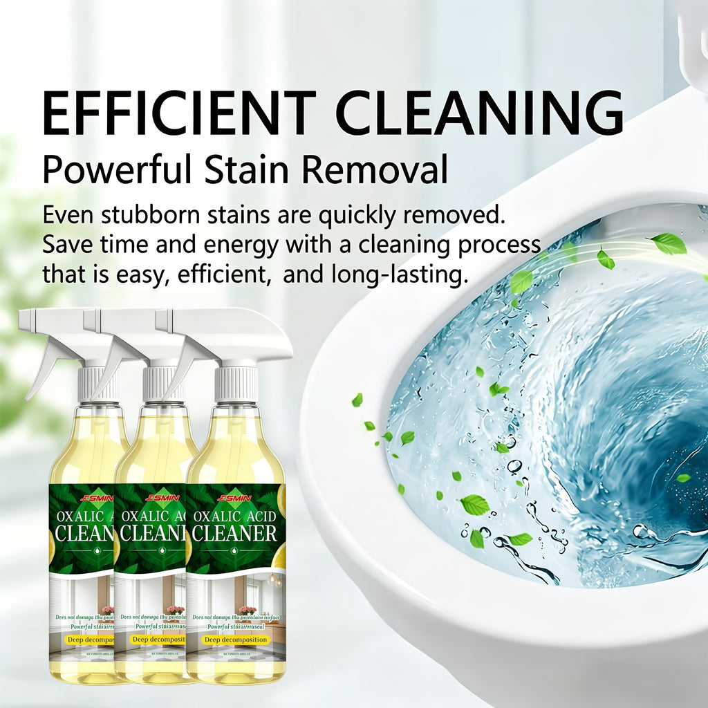 Oxalic Acid Cleaning Spray – Powerful Stain & Urine Remover for Toilets, Bathrooms, Shower Rooms & Floors