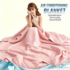 Cooling Blanket Quilt Extra Large - Lightweight Breathable Air-Cooled Moisture-Wicking Comforter for Adults Summer Heat Machine Washable Fits Most Beds