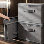 Extra Large Foldable Waterproof Storage Bins 4 or 8 Pack Collapsible Organizer Bags for Clothes Blankets Wardrobe Bedroom Kitchen Books Multi-Purpose