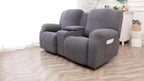3-Seater Recliner Cover - Plush High Stretch Wear-Resistant Machine Washable Easy Clean Sofa Protector for Living Room and Bedroom