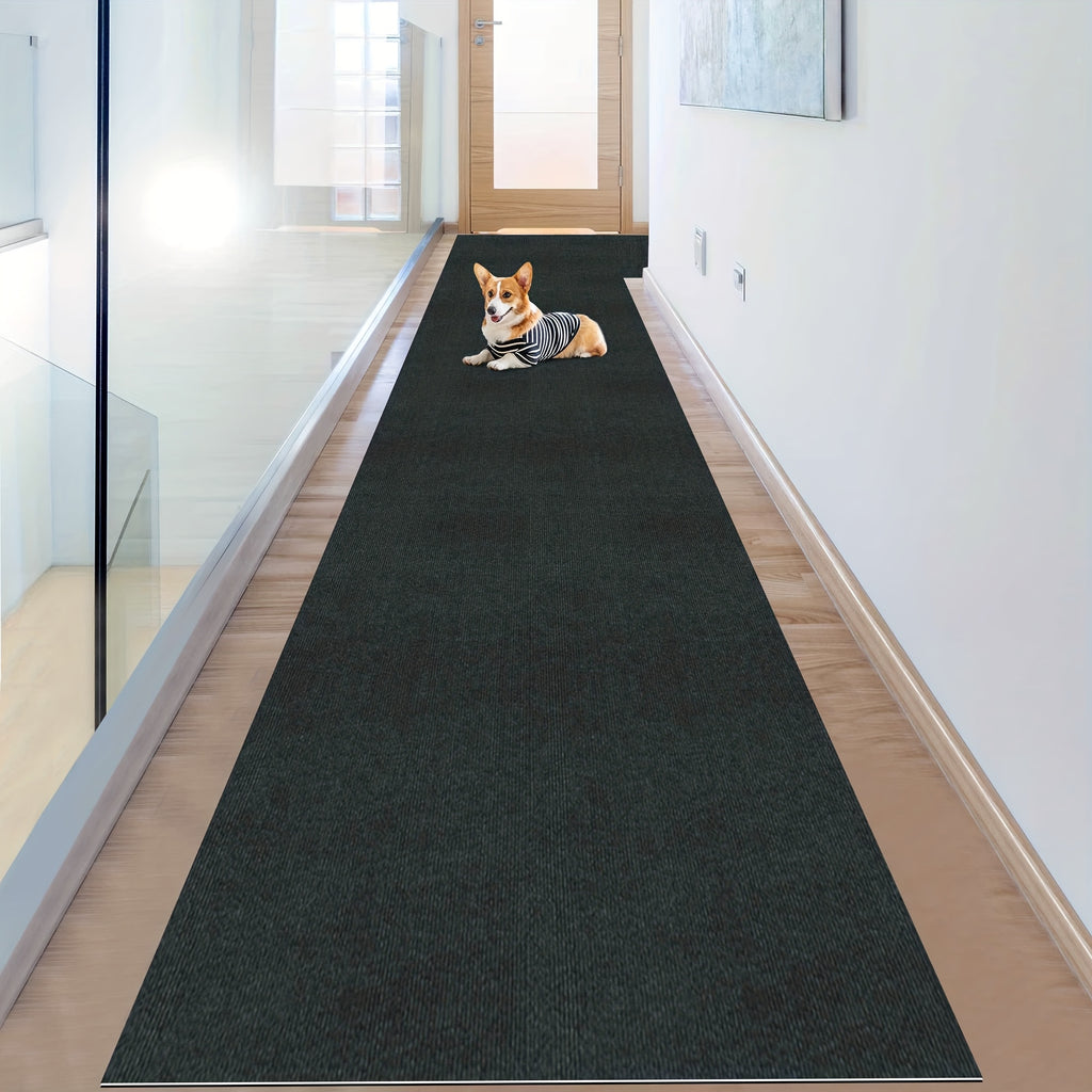 Non-Slip Runner Rug Washable & Cuttable – Low-Profile Hallway Rug for Kitchen, Living Room, Bedroom, Balcony & Poolside – Multiple Sizes 60x180 to 60x600cm