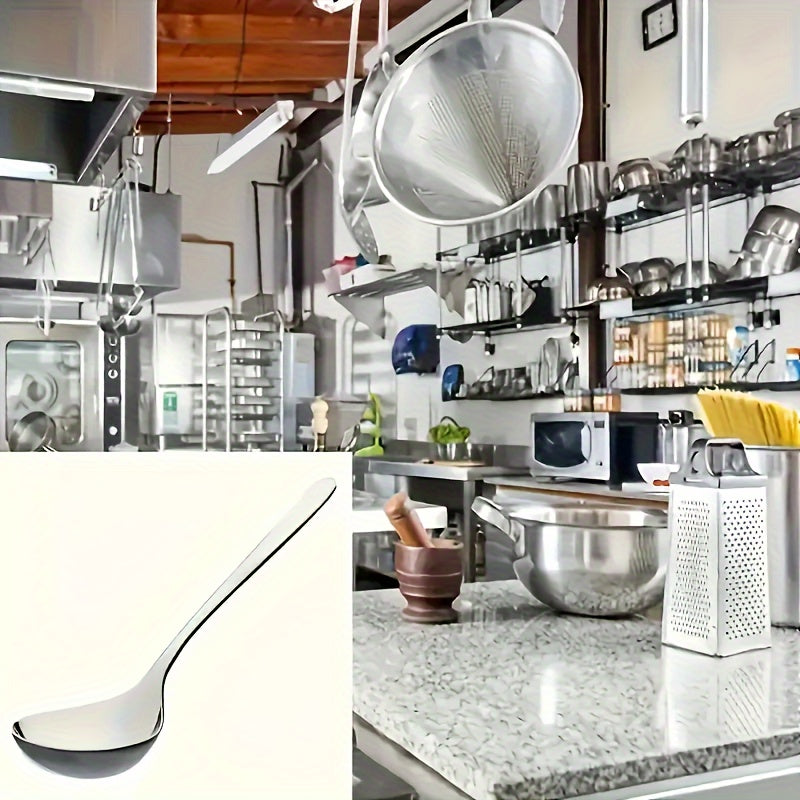Stainless Steel Long Handle Soup Spoons Set 4 8 12 Pack for Soup Porridge Hot Pot Restaurant Kitchen Utensil