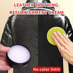 Leather Conditioner & Polishing Wax Kit 58g - Colorless Universal Leather Care Cream for Shoes, Bags, Furniture & Faux Leather with Sponge Applicator