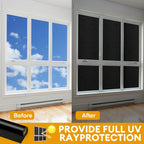 Frosted Privacy Window Film Removable PVC Glass Cling, Heat Insulation Anti-Glare Opaque Window Cover for Bathroom Home Office, 19.69×78.7in