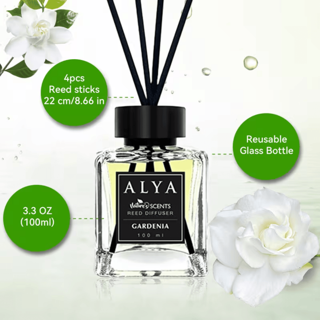 Reed Diffuser Set with Reed Sticks 14 Scents 3.3oz Flameless Home Fragrance for Bedroom Bathroom Office Living Room 1 or 2 Pack Mango Sandalwood Ocean Gardenia