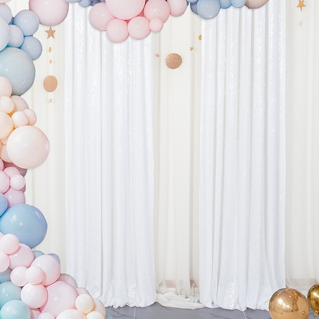 Sequin Curtain Backdrop Panels 24x84 Inches Set of 2 – Glitter Shimmer Party Backdrop for Weddings Birthdays Baby Showers Proms & Photo Booths, 31 Colors