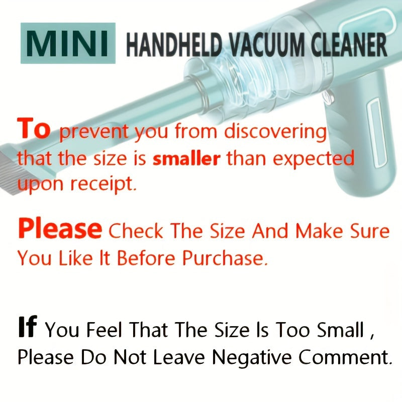 Handheld Vacuum Cleaner 5000Pa Portable Cordless Car Home Mini Vacuum Strong Suction for Car Interior Keyboard Pet Hair Dust