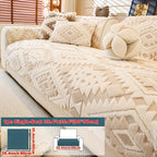 Thick Plush Sofa Cover Protective Slipcover – Pet-Friendly Shu Velveteen Non-Slip Machine Washable Jacquard Sofa Seat Cushion Cover for Office Bedroom Living Room Couch Decor