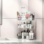 Corner Shower Shelf Bathroom Organizer with 2 or 3 Tiers - Space Saving Corner Storage Rack for Cosmetics, Toothbrush & Toiletries, Lightweight Caddy for Bathroom, Bedroom & Kitchen