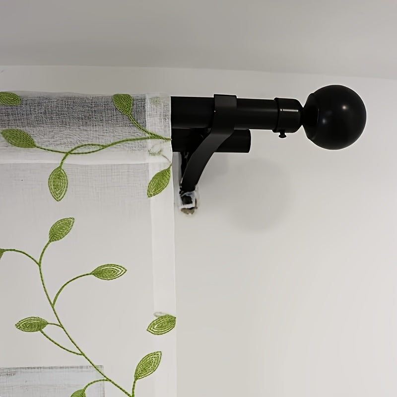 Ivy Leaf Embroidery Sheer Curtains Set of 2, White Gauze Green Botanical Rod Pocket Panels for Living Room Bedroom, 3 Sizes