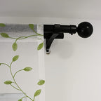 Ivy Leaf Embroidery Sheer Curtains Set of 2, White Gauze Green Botanical Rod Pocket Panels for Living Room Bedroom, 3 Sizes
