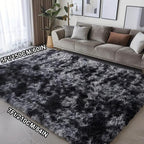 Soft Plush Tie-Dye Area Rug – Non-Slip, Washable Large Rectangle Mat | 8 Sizes