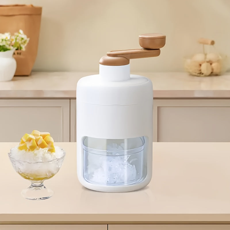 Manual Ice Shaver Machine Hand-Powered BPA-Free Plastic Crusher for Shaved Ice, Snow Cones & Slushies – Includes Ice Cube Trays, Perfect for Home, Parties, Picnics & BBQs