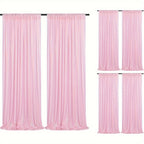 Sequin Curtains Backdrop 4 & 6 Panels 2x8FT - Shimmer Glitter Party Backdrop Curtain for Wedding Birthday Bachelorette Photo Booth, 25 Colors Reusable Event Decoration
