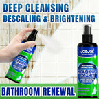 Bathroom Cleaner Spray with Sponge, Deep Cleaning & Stain Removal for Tiles & Fixtures, Removes Soap Scum & Water Marks, Lemon Scent Fresh Shiny Finish