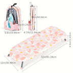 Tabletop Ironing Board with Iron Holder & Non-Slip Feet, Compact Portable Ironing Board with Heat-Resistant Cover for Small Spaces, Dorms and Travel, Space-Saving Design, Pink