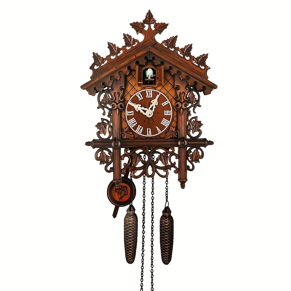 Cuckoo Clock for Wall – Decorative Bird Chime Wall Clock, Classic Coo Coo Clock with Hourly Bird Sound, Charming Home Decor Timepiece