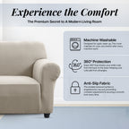 Elastic Stretch Sofa Cover Spandex – Non-Slip Couch Slipcover, Pet-Friendly, Machine Washable, All-Season, 7 Colors, 1/2/3 Seater, Living Room Bedroom Office Home Decor