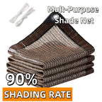 Anti-UV Sunshade Net for Garden, Greenhouse, Pergola & Terrace – Durable Sun Protection Shade Cloth for Plants & Outdoor Spaces | Brown & Black, Multiple Sizes