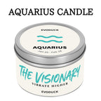 Zodiac Scented Soy Wax Candle with Hidden Pendant & Real Crystal Inside – All 12 Signs, Spiritual Mystery Home Fragrance Gift for Girlfriend, Wife, Women – Valentine's Day & Birthday Present