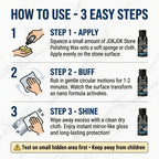 Floor Polishing Wax Paste for Marble Granite Quartz Ceramic Tile | Nano Brightening High Gloss Finish, Scratch Repair & Stain Protection, Long-Lasting Stone Care Polish for Home Floors