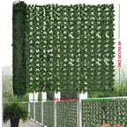 UV Resistant Artificial Ivy Privacy Fence Screen Faux Hedge Wall Panels Fake Ivy Vine Leaf Green Backdrop for Outdoor Garden Patio Balcony Backyard Indoor Decor Multiple Sizes