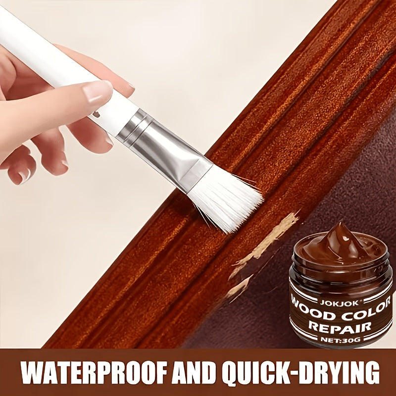 Color-Matching Wood Scratch Repair Paste – Crack & Gouge Filler for Furniture, Doors, Cabinets, Tables, Chairs & Hardwood Floors, Restores Surface Color & Finish, Easy No-Sand Application