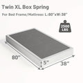 5" High Profile Box Spring with Cover | Heavy Duty Reinforced Steel, Quiet Noise-Free, Easy Assembly – Twin XL Mattress Foundation