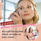 Electric Eyebrow Trimmer 2 Pack USB Rechargeable Painless Precision Hair Remover Women - Face Leg Lip Armpit Portable Razor Pink Rose Gold