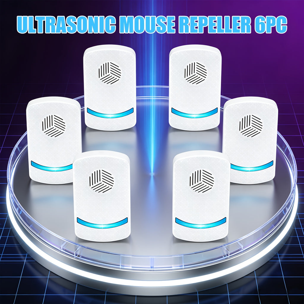 Ultrasonic Pest Repeller 8-Pack 2025 Upgraded Plug-In Repellent for Mosquitoes Cockroaches Mice Fleas Ants Rodents Chemical-Free for Home Farm Kitchen Office Restaurant Apartment