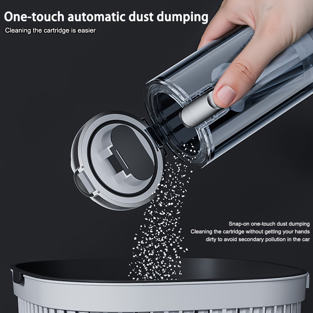 Handheld Vacuum Cleaner 25000PA – 9-in-1 Cordless Car Vacuum, Rechargeable Brushless Motor, Washable Filter, Low Noise for Car, Home, Pet & Office