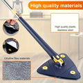 360 Rotating Spin Mop Hands-Free Wet Dry Floor Cleaner with Long Handle – Multi-Surface Home Cleaning Mop, No Battery Required