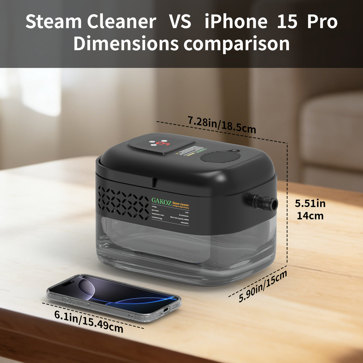 Steam Cleaner Multi-Model – High-Pressure Handheld with LCD Display, Gear Adjustment & 40oz Tank | One-Key, DMT02, D05 & XL Capacity CA02 for Kitchen, Carpet & Sofa