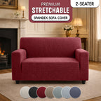 Luxury Spandex Sofa Cover Anti-Slip – Wrinkle-Free Elastic Couch Slipcover, Pet & Scratch-Proof, Machine Washable, All-Season, 7 Colors, 1/2/3 Seater, Living Room Home Decor