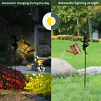 Solar Fairy Watering Can Light with String Lights – Vintage Metal Outdoor Garden Lamp, 600mAh Battery, Auto Dusk-to-Dawn, Portable Pathway & Patio Decor Light for Lawn & Garden, White or Colorful
