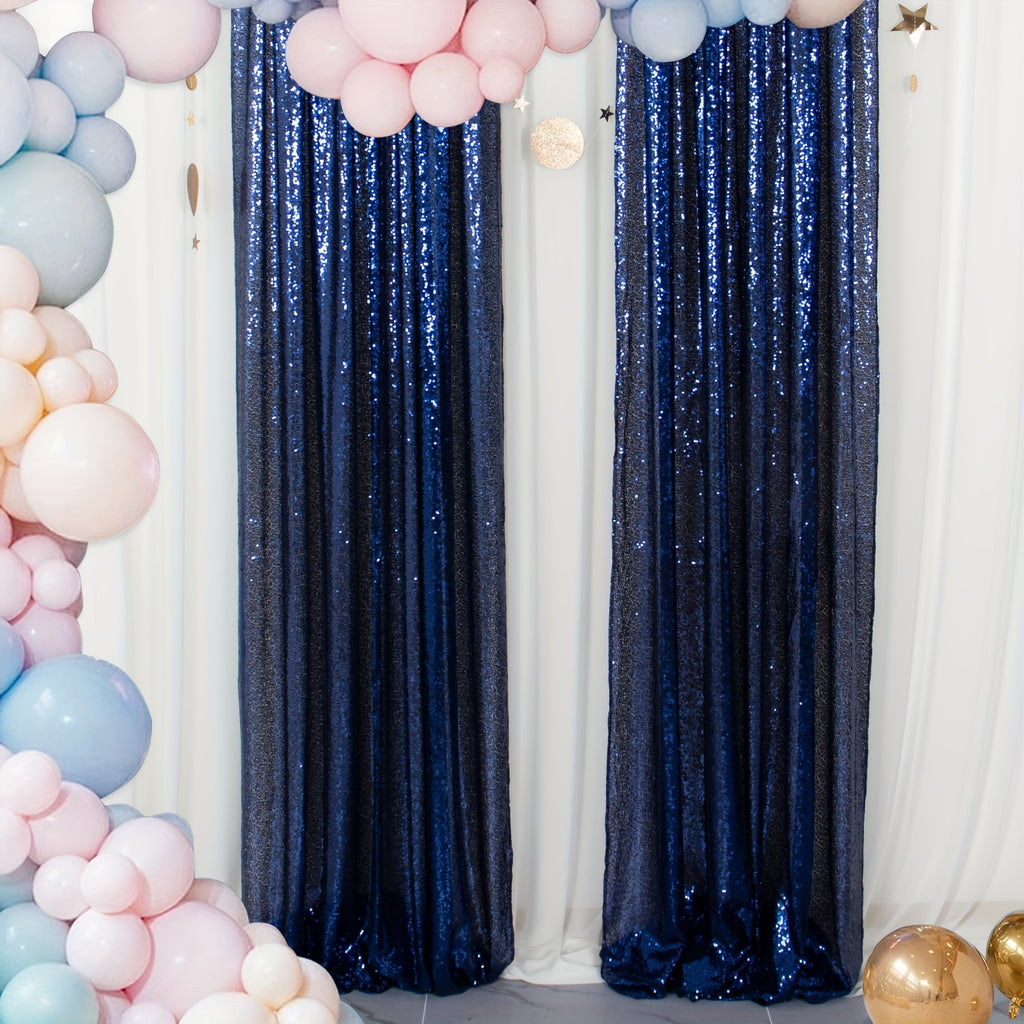 Sequin Curtain Backdrop Panels 24x84 Inches Set of 2 – Glitter Shimmer Party Backdrop for Weddings Birthdays Baby Showers Proms & Photo Booths, 31 Colors