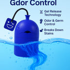Cute Whale Toilet Tank Cleaner – Automatic Blue Freshener & Deodorizer Tablets, 1200 Flushes, Pine Scent, Fun Bathroom Accessory for Ceramic Toilets – Drop-In Tank Toilet Cleaning Tablet
