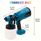 HVLP Electric Airless Paint Sprayer Gun with 3 Spray Patterns 27oz Container for House Walls Fence Furniture Cabinets Doors Car DIY Projects – Easy Clean Cordless Electric Spray